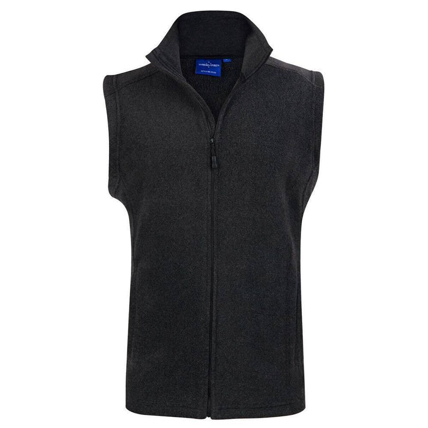 PF22 Bromley Polar Fleece Vest Unisex Vests Winning Spirit Charcoal 2XS