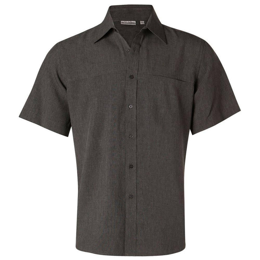 M7600S Men's CoolDry Short Sleeve Shirt Shirts Winning Spirit Charcoal 38
