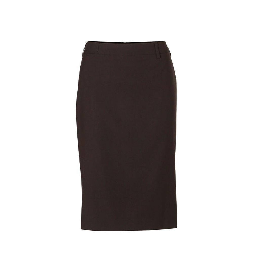 M9471 Women's Poly/Viscose Stretch Mid Length Lined Pencil Skirt Skirts Winning Spirit Charcoal 6