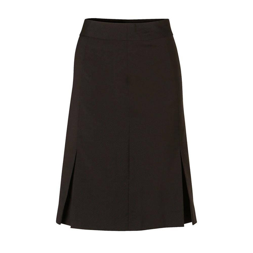 M9473 Women's Wool Blend Strecth Pleated Skirt Skirts Winning Spirit Charcoal 6