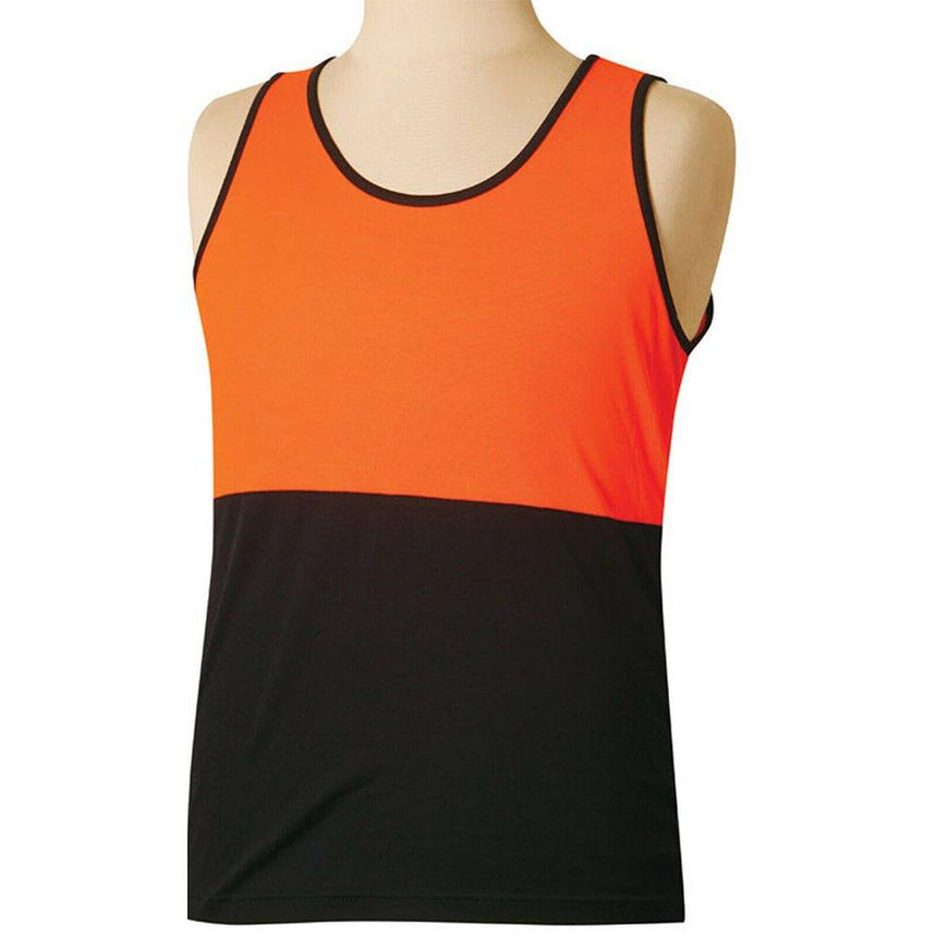 SW15 Hi Vis Safety Singlet Singlets Winning Spirit Navy/Orange S