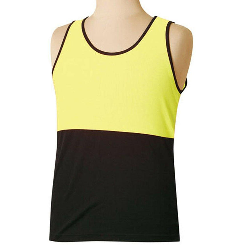 SW15 Hi Vis Safety Singlet Singlets Winning Spirit Navy/Yellow S