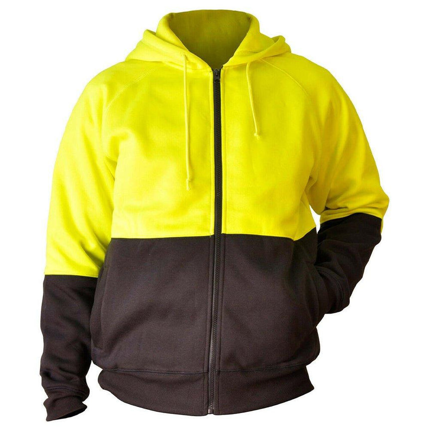 SW24 Hi-Vis Two Tone Fleece Hoodie Hoodies Winning Spirit Navy/Yellow S