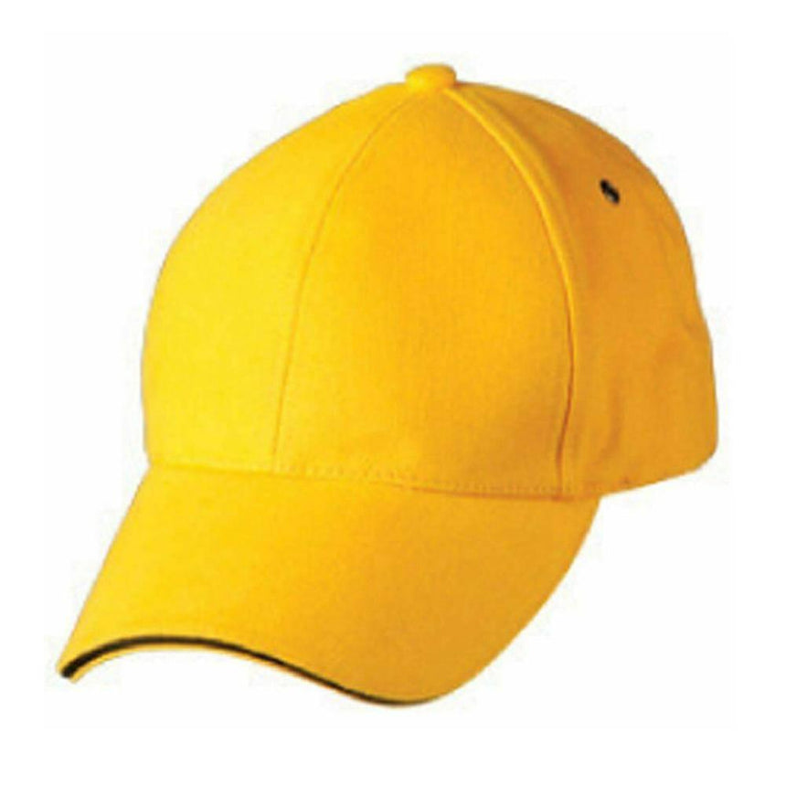 CH18 Sandwich Peak Cap Hats Winning Spirit Gold.Black