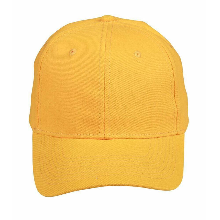 CH01 Heavy Brushed Cotton Cap Hats Winning Spirit Gold