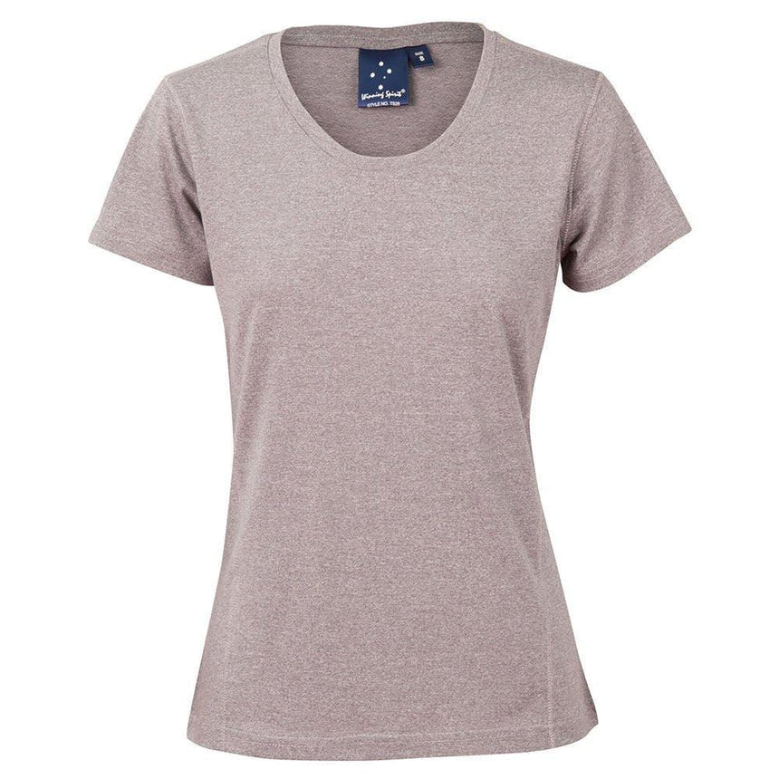 TS28 High Performance Heather Tee Ladies T Shirts Winning Spirit Grey 8