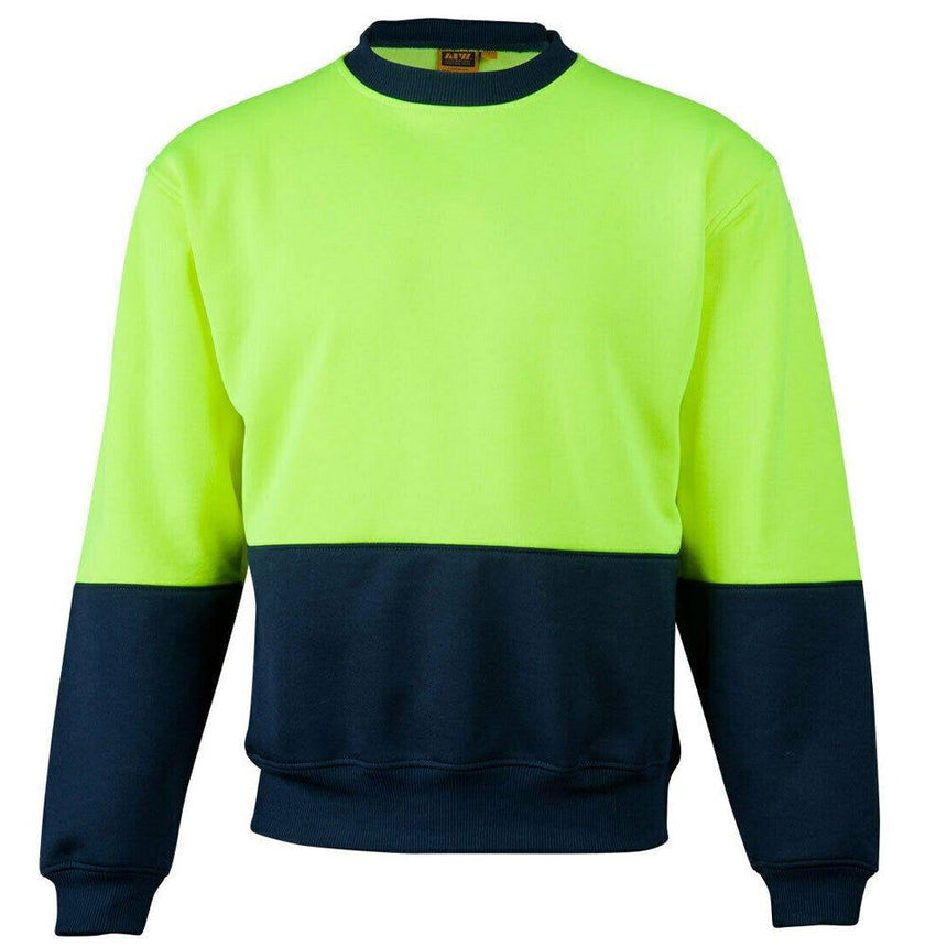 SW09 Hi-Vis 2 Tone Crew Neck Sweaters Winning Spirit
