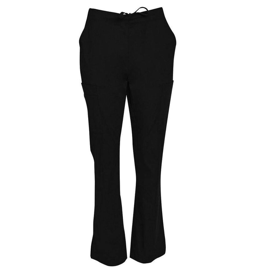 M9720 Ladies Semi-Elastic Waist Tie Solid Colour Scrub Pants Pants Winning Spirit