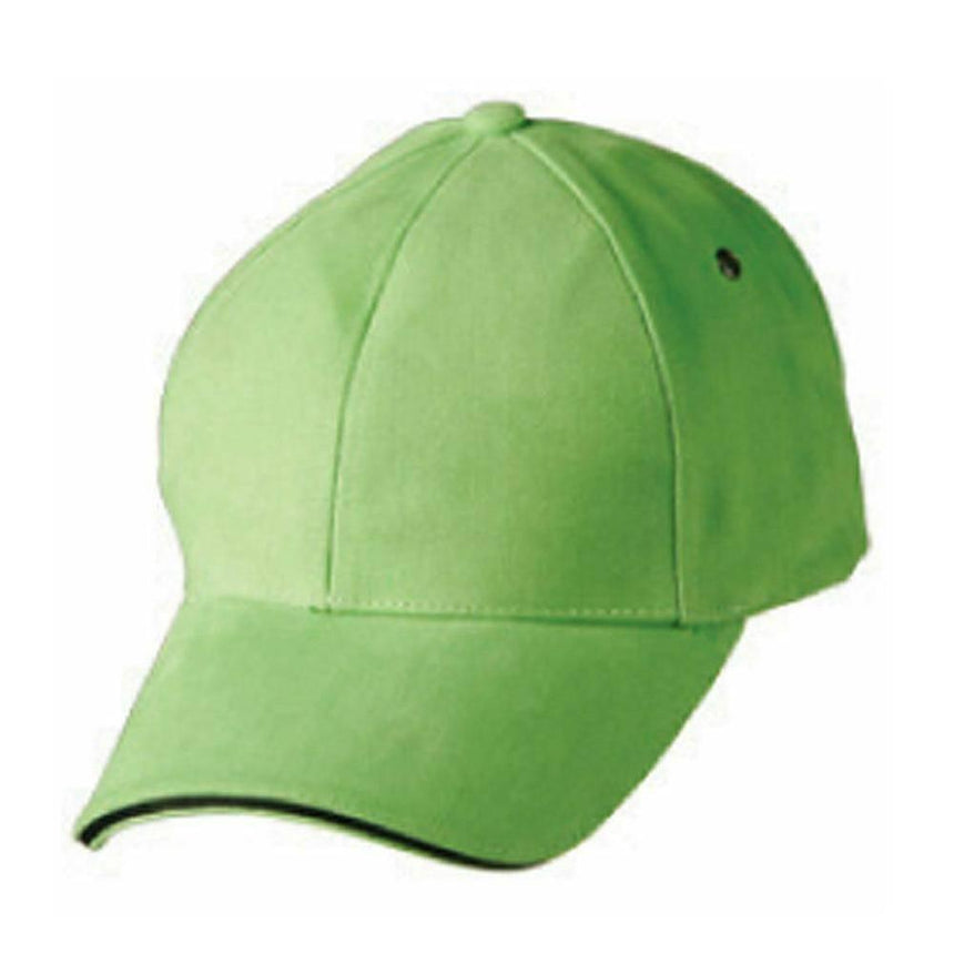 CH18 Sandwich Peak Cap Hats Winning Spirit Lime.Black