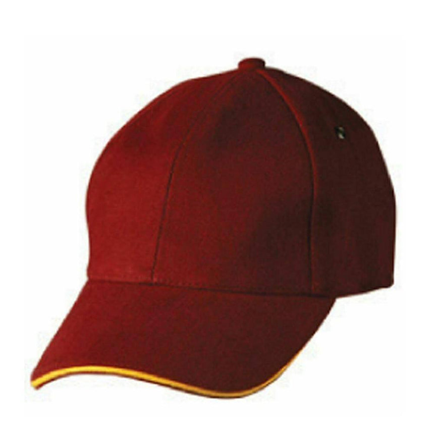 CH18 Sandwich Peak Cap Hats Winning Spirit Maroon.Gold