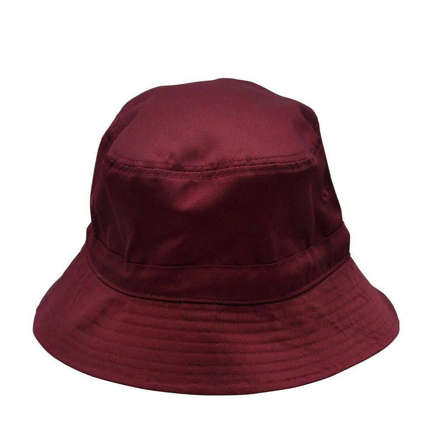 H1034 Bucket Hat With Toggle Hats Winning Spirit Maroon S/M