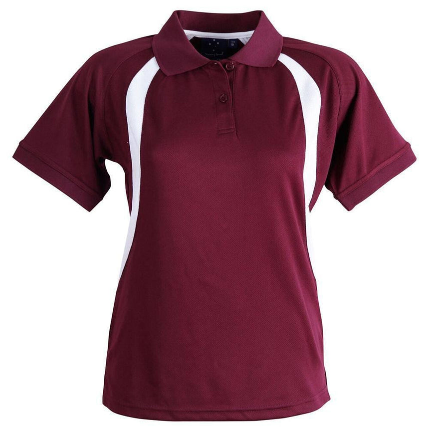 PS52 Olympian Polo Ladies' Polos Winning Spirit Maroon.White 8