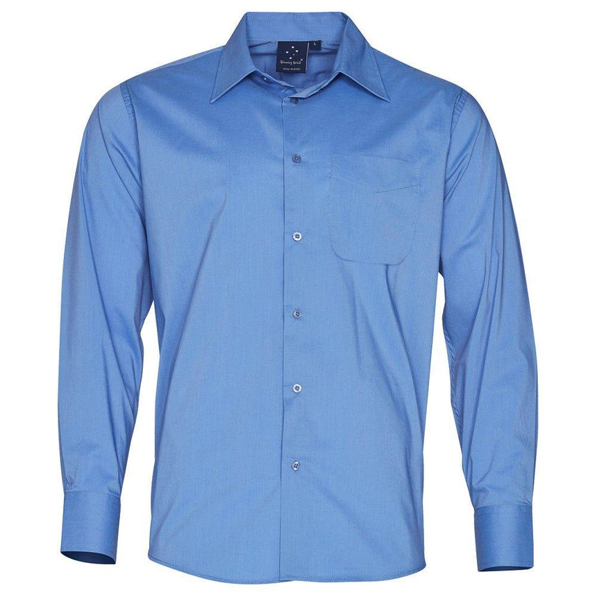BS08L Men's Teflon Executive Long Sleeve Shirt Shirts Winning Spirit