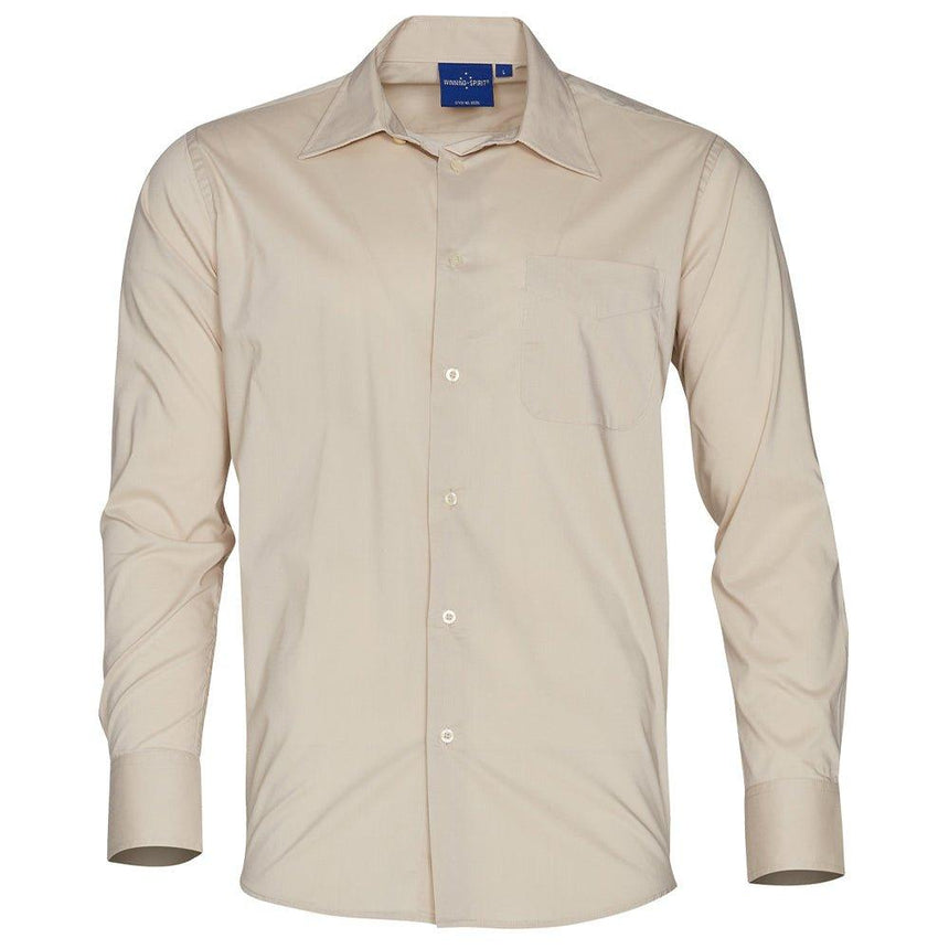 BS08L Men's Teflon Executive Long Sleeve Shirt Shirts Winning Spirit