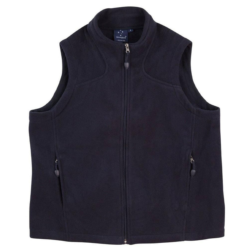 PF09K Diamond Fleece Vest Kids Vests Winning Spirit Navy 4K