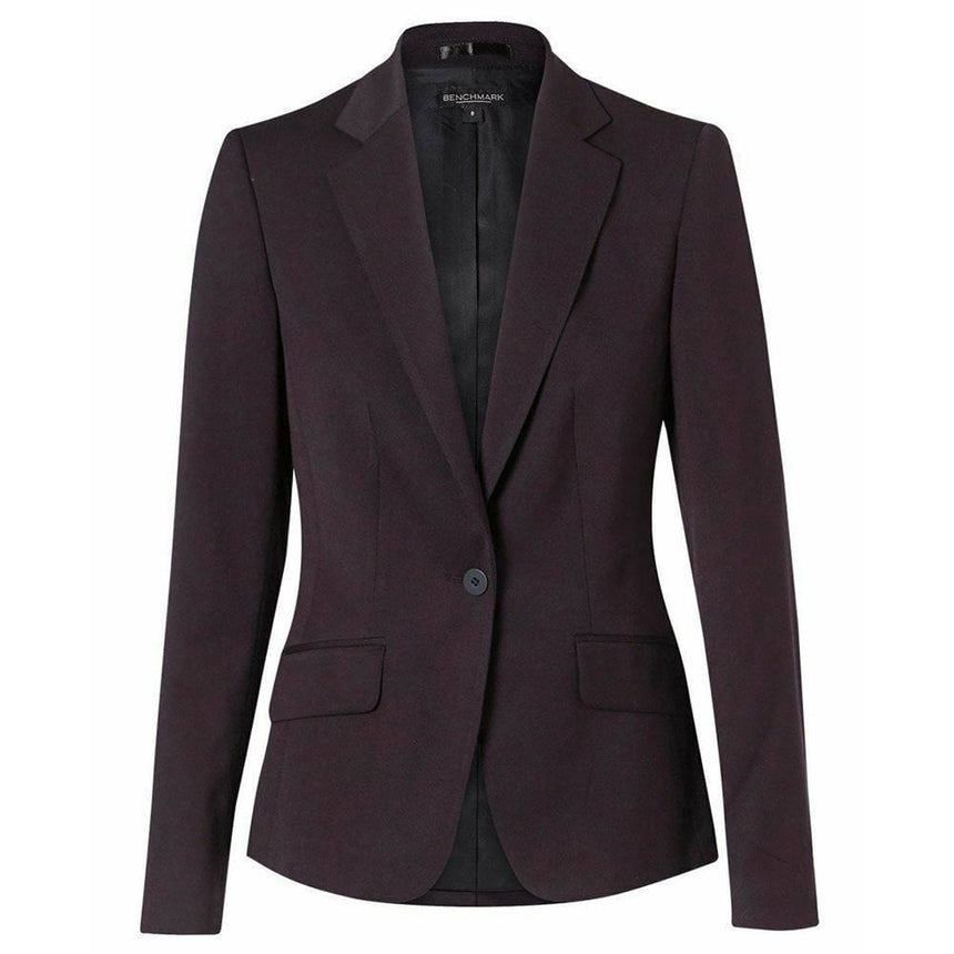 M9205 Women's Poly/Viscose Stretch One Button Cropped Jacket Jackets Winning Spirit Navy 6