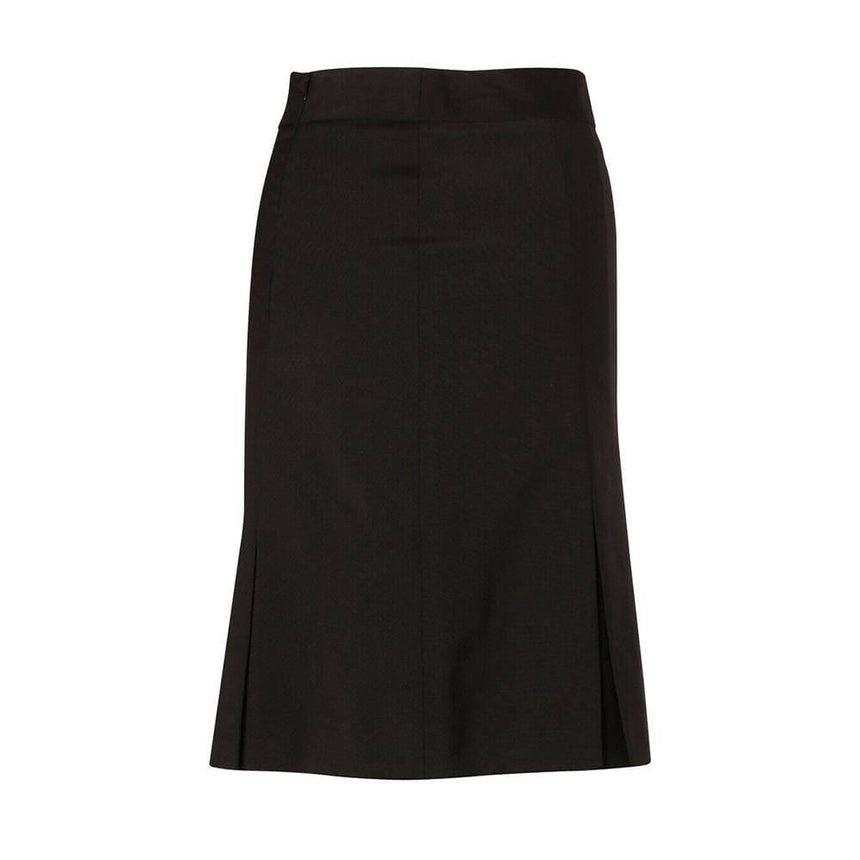 M9473 Women's Wool Blend Strecth Pleated Skirt Skirts Winning Spirit Navy 6