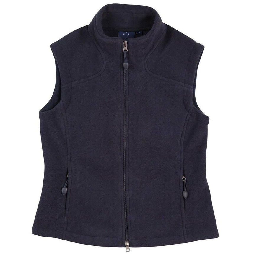 PF10 Diamond Fleece Vest Ladies Vests Winning Spirit Navy 10