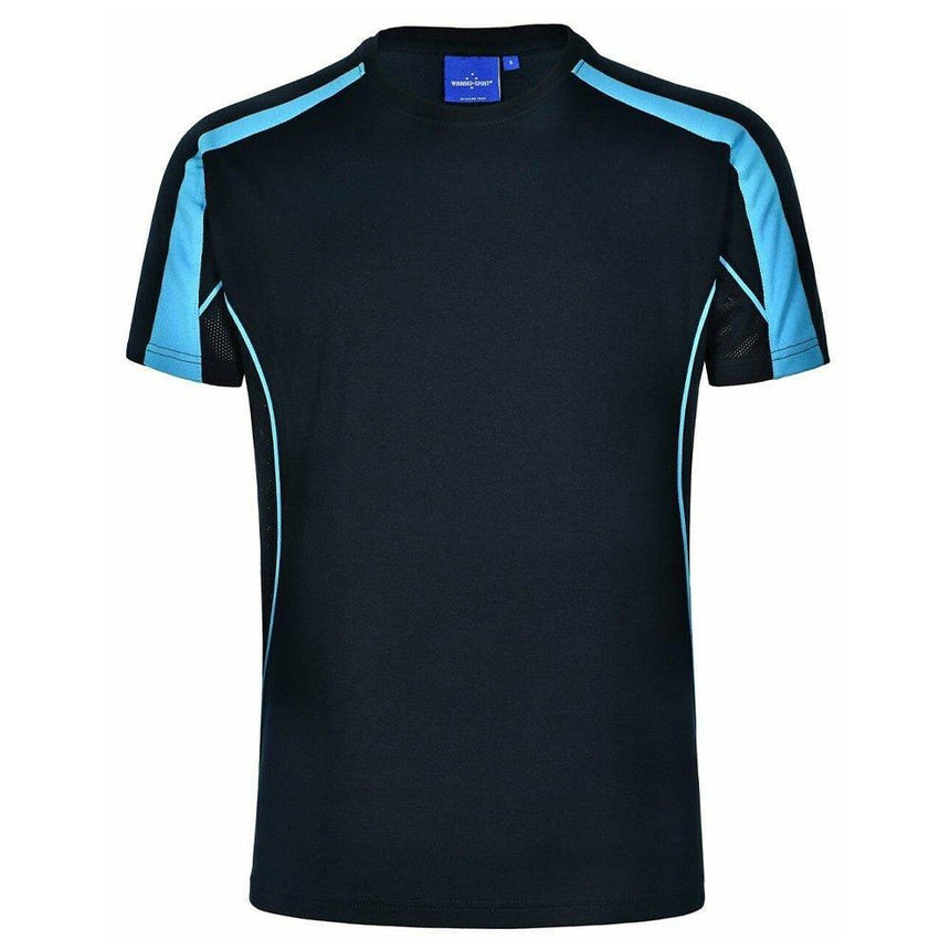 TS53K Legend Tee Shirt Kids T Shirts Winning Spirit Navy.Aqua Blue 04K