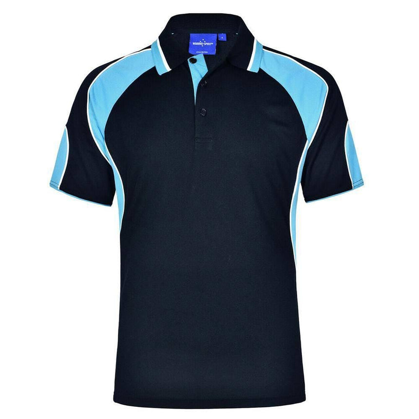 PS61K Alliance Polo Kids Polos Winning Spirit Navy.Aqua Blue 06K