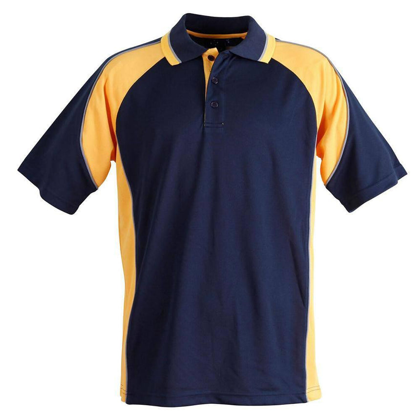 PS49K Mascot Polo Kids Polos Winning Spirit Navy.Gold 06K