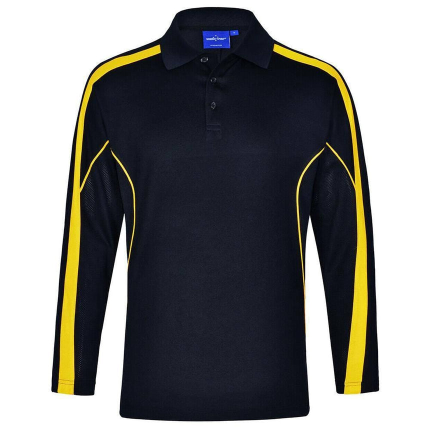 PS70 Legend Plus Ladies Long Sleeve Shirts Winning Spirit Navy.Gold 8
