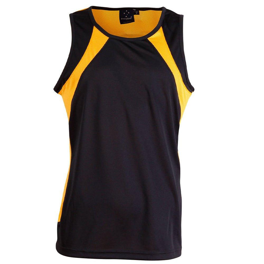 TS73 Sprint Singlet Men's Singlets Winning Spirit Navy.Gold S