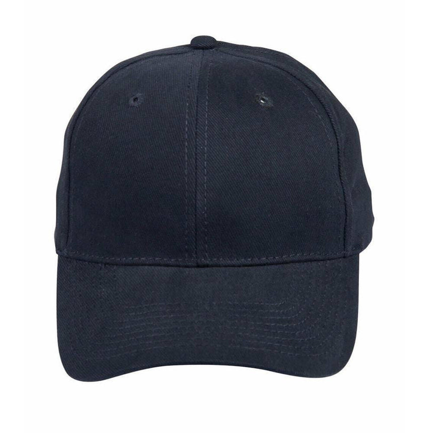 CH01 Heavy Brushed Cotton Cap Hats Winning Spirit Navy