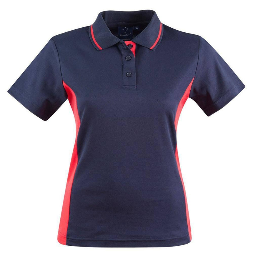 PS74 Teammate Polo Ladies Polos Winning Spirit Navy.Red 8