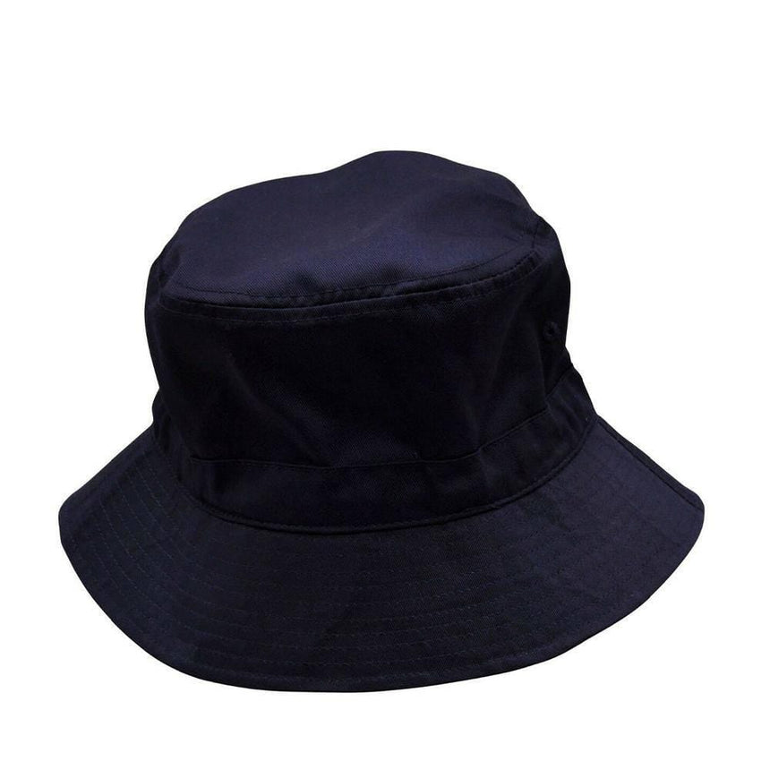 H1034 Bucket Hat With Toggle Hats Winning Spirit Navy S/M