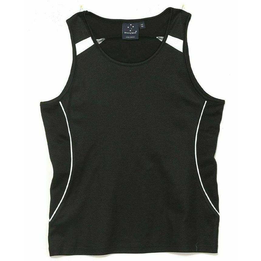 SL54 Legend Singlet Ladies Singlets Winning Spirit Navy.White 8