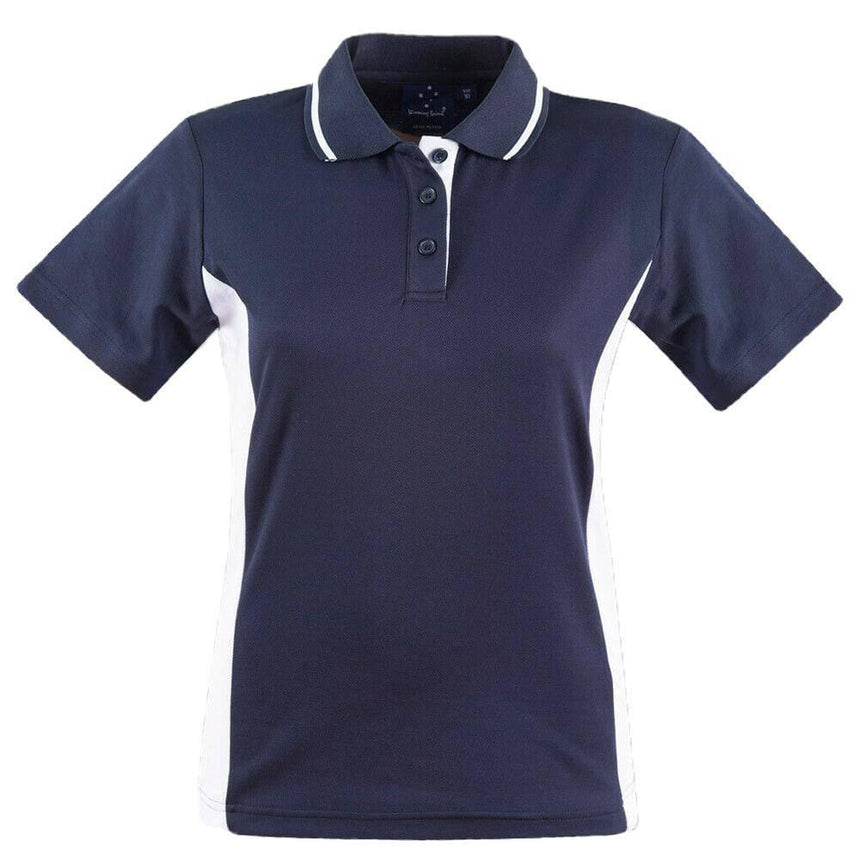 PS74 Teammate Polo Ladies Polos Winning Spirit Navy.White 8