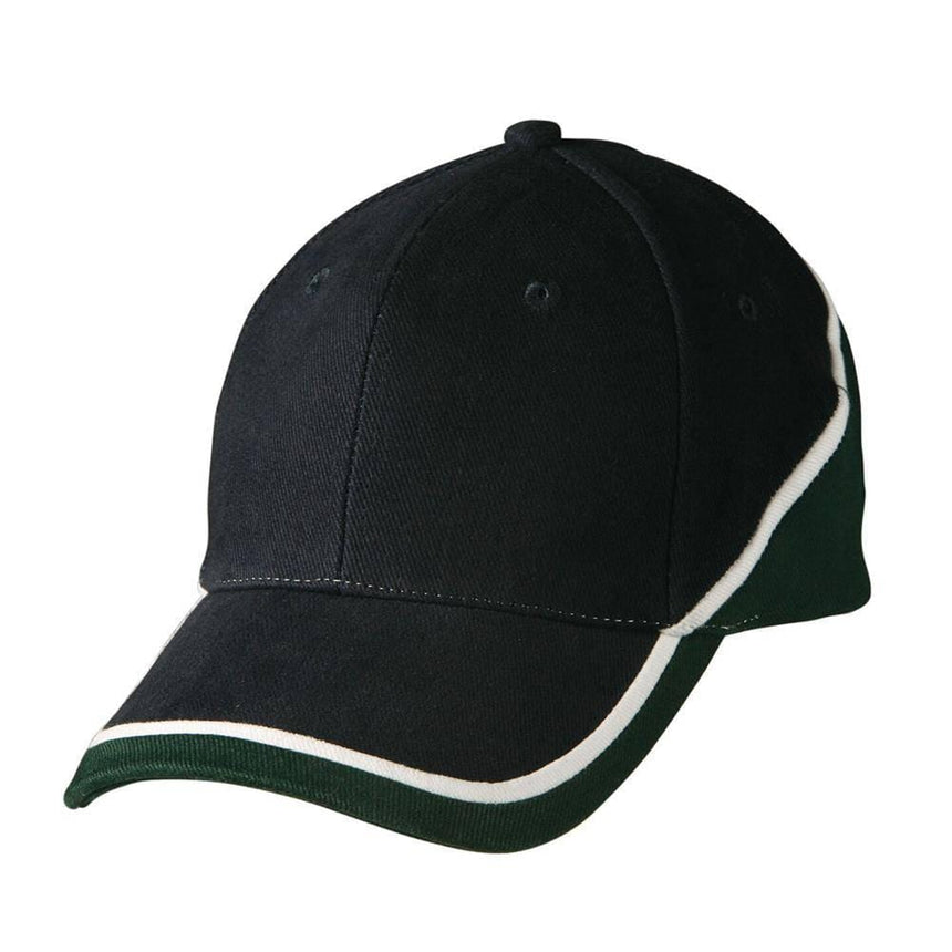 CH38 Tri Contrast Colours Cap Hats Winning Spirit Navy.White.Bottle