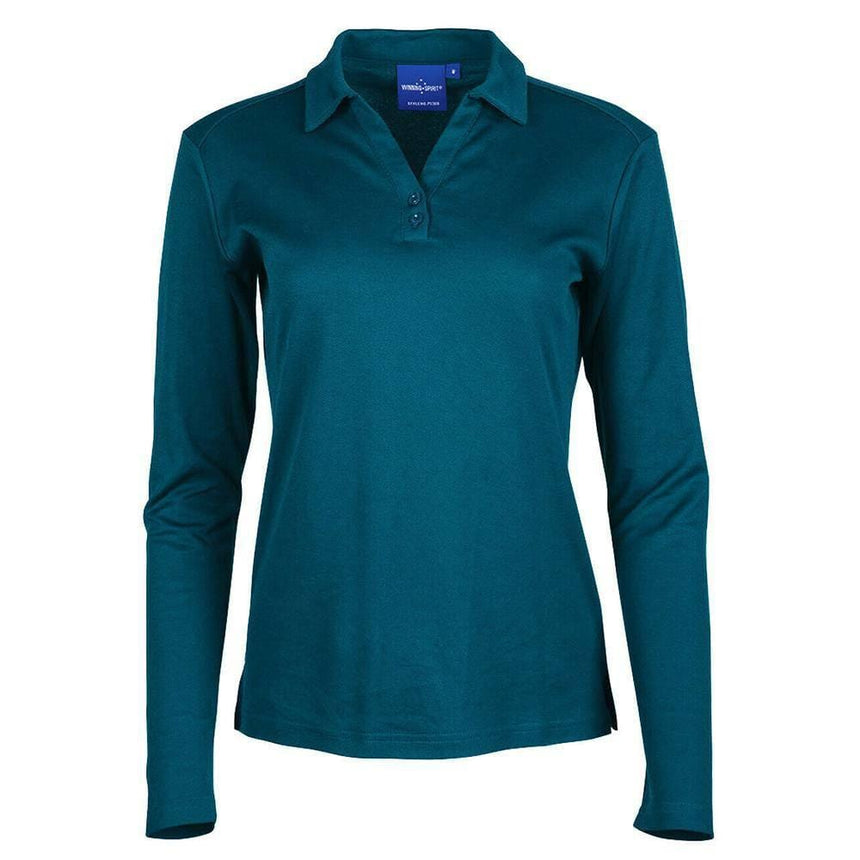 PS36B Victory Plus Truedry® Long Sleeve Polo Polos Winning Spirit Skyblue 6