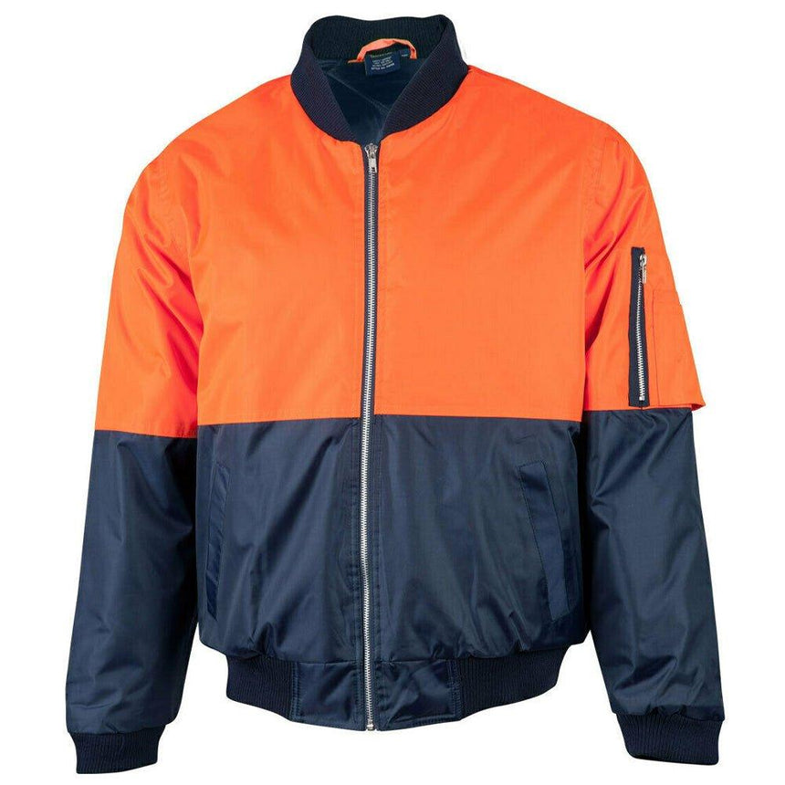 SW06A Hi-Vis Two Tone Flying Jacket Jackets Winning Spirit Orange.Navy S
