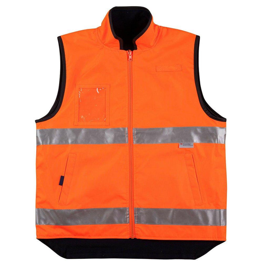 SW49 Hi-Vis Safety Vest Vests Winning Spirit Orange.Navy S