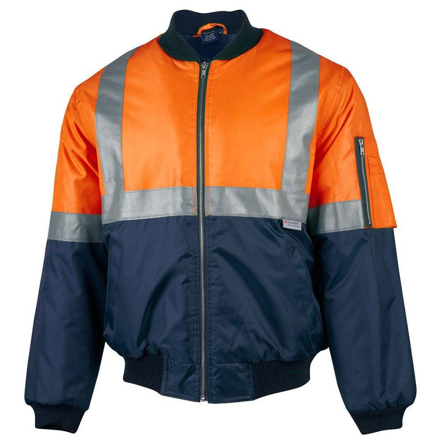 SW16A Two Tone Flying Jacket Jackets Winning Spirit Orange.Navy S