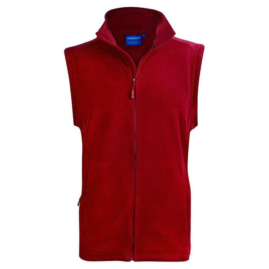 PF22 Bromley Polar Fleece Vest Unisex Vests Winning Spirit Red 2XS