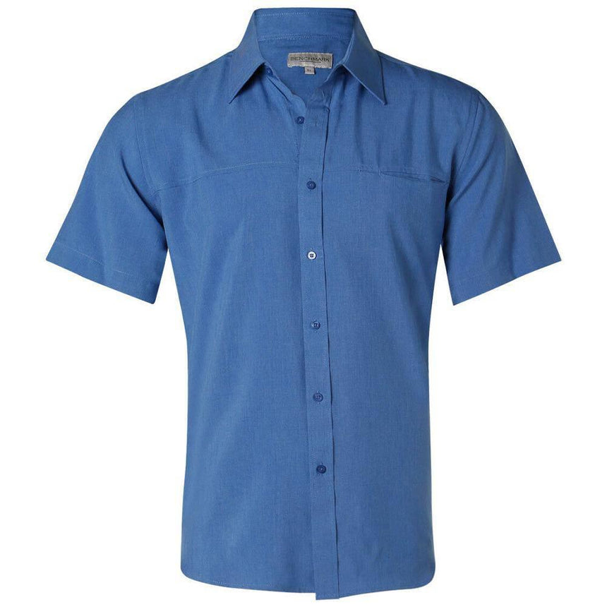 M7600S Men's CoolDry Short Sleeve Shirt Shirts Winning Spirit Royal 38