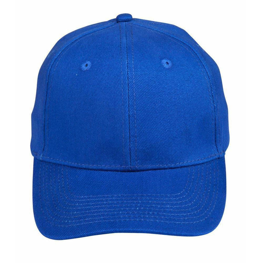 CH01 Heavy Brushed Cotton Cap Hats Winning Spirit Royal