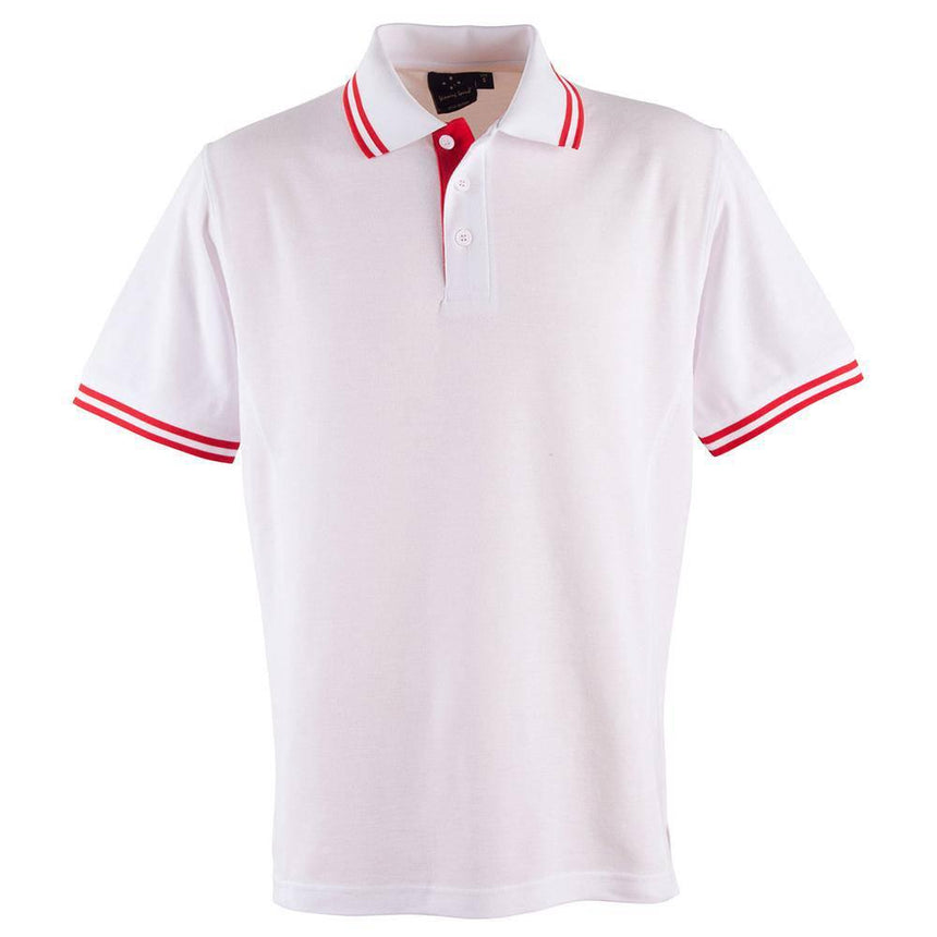 PS65 Grace Polo Men's Polos Winning Spirit Small White / Red