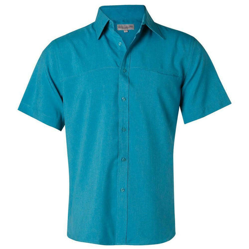 M7600S Men's CoolDry Short Sleeve Shirt Shirts Winning Spirit Teal 38