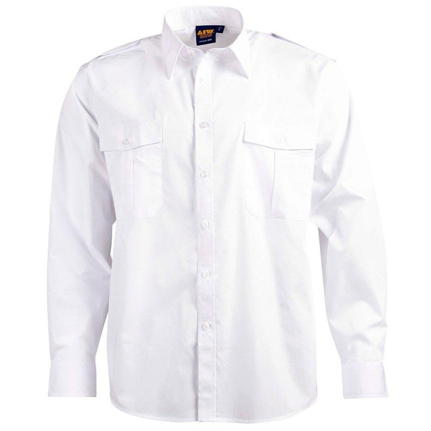 BS06L Unisex Epaulette Long Sleeve Shirt Shirts Winning Spirit