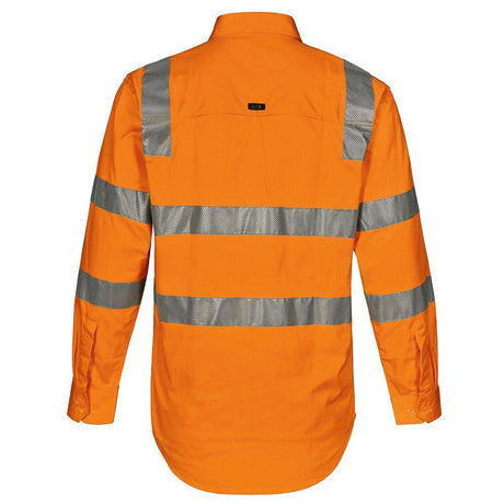 VIC Rail Unisex Lightweight Safety Shirt Long Sleeve Shirts Winning Spirit   