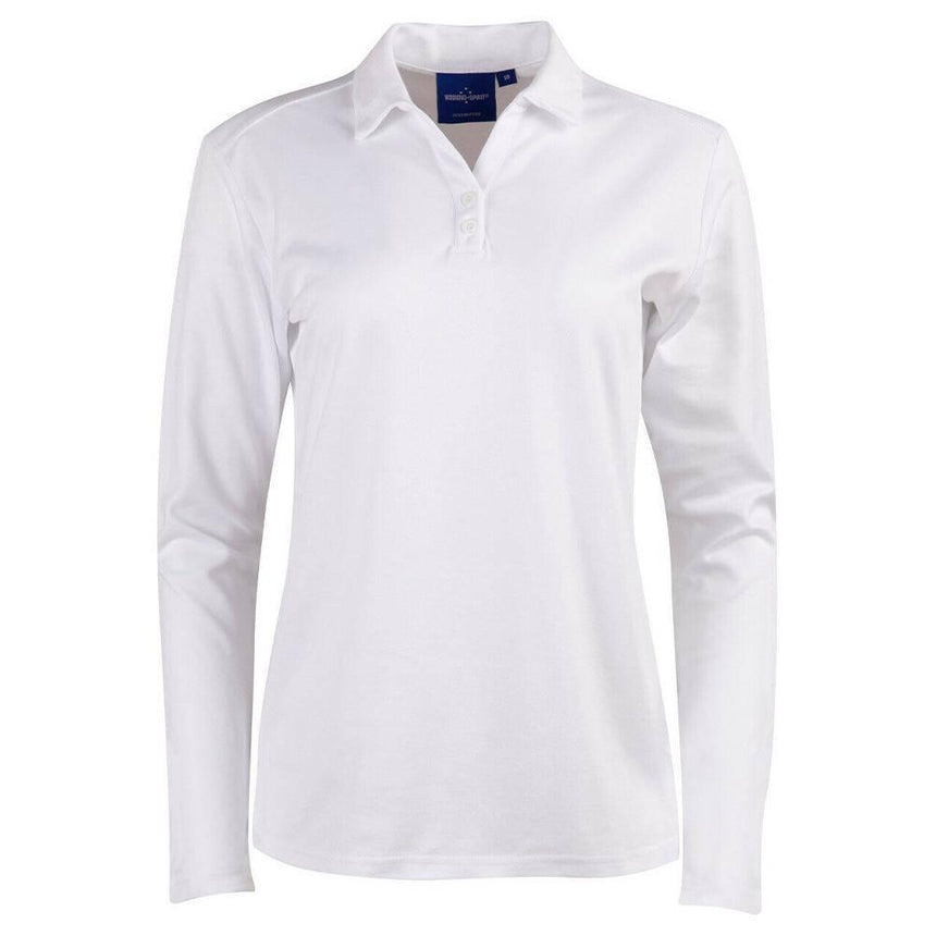 PS36B Victory Plus Truedry® Long Sleeve Polo Polos Winning Spirit