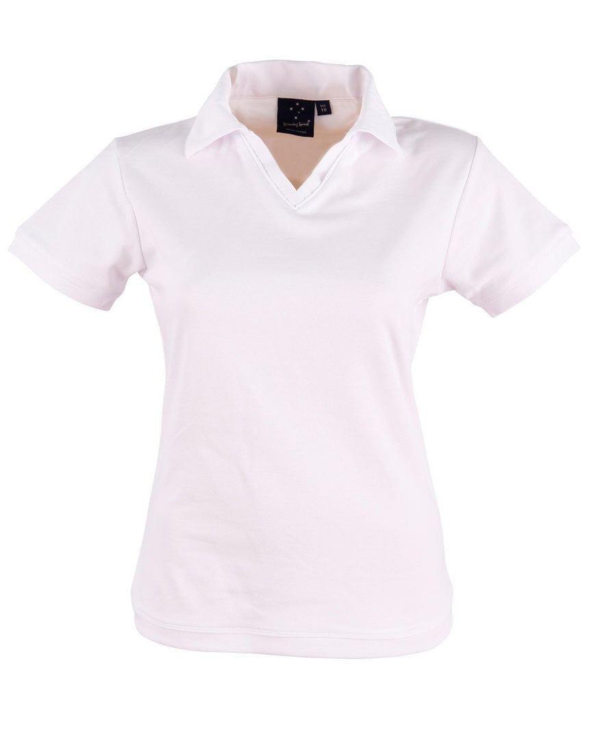 PS34A Victory Polo Ladies Polos Winning Spirit White 8