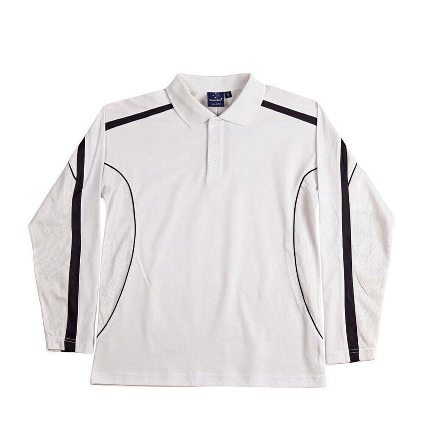 PS69K Legend Plus Kids Polos Winning Spirit White.Navy 06K