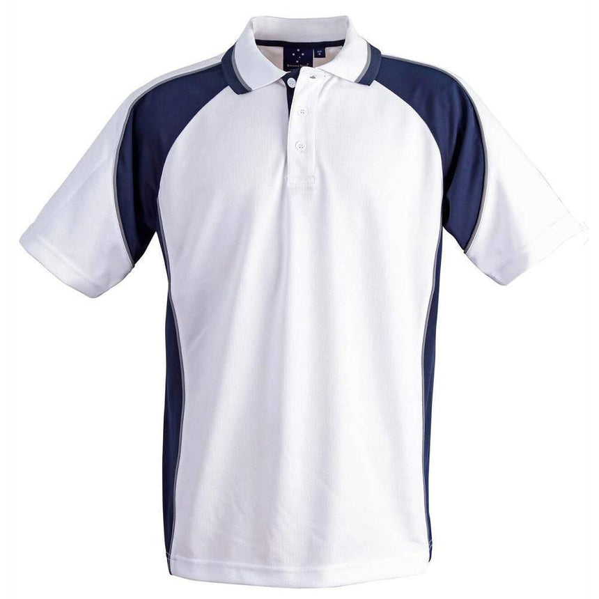 PS49K Mascot Polo Kids Polos Winning Spirit White.Navy 06K