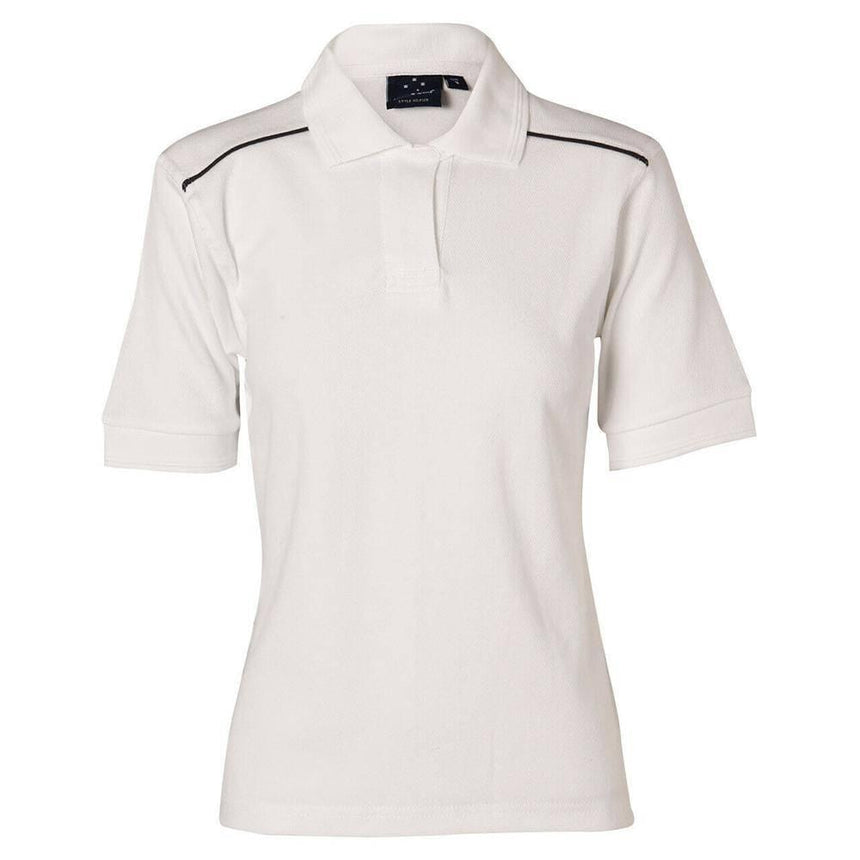 PS26 Cambridge Polo Ladies Polos Winning Spirit White.Navy 8