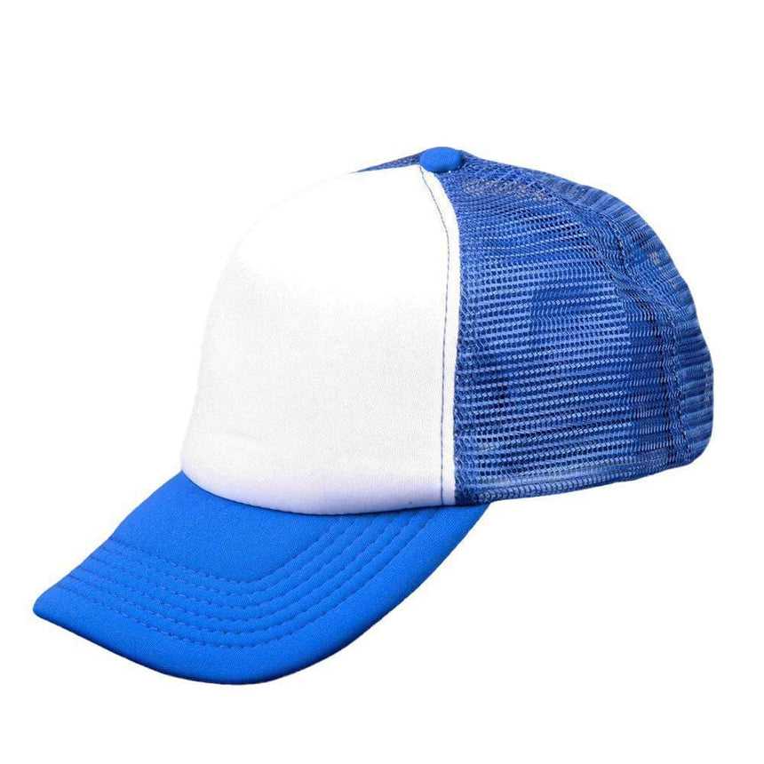 CH69 Contrast Trucker Cap Hats Winning Spirit White/Royal